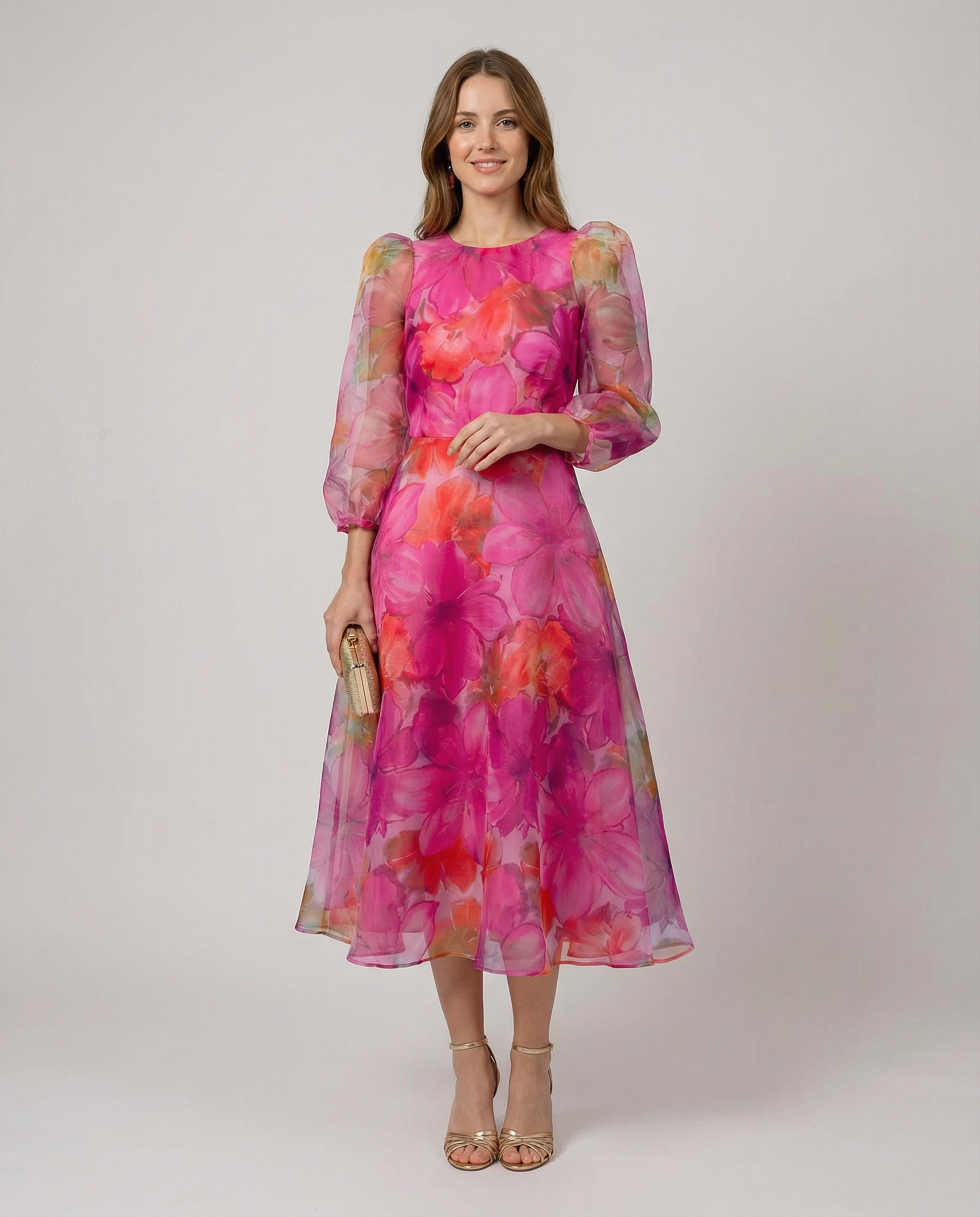 Mesh Dress – Stylish Printed Design for Office and Summer Outings