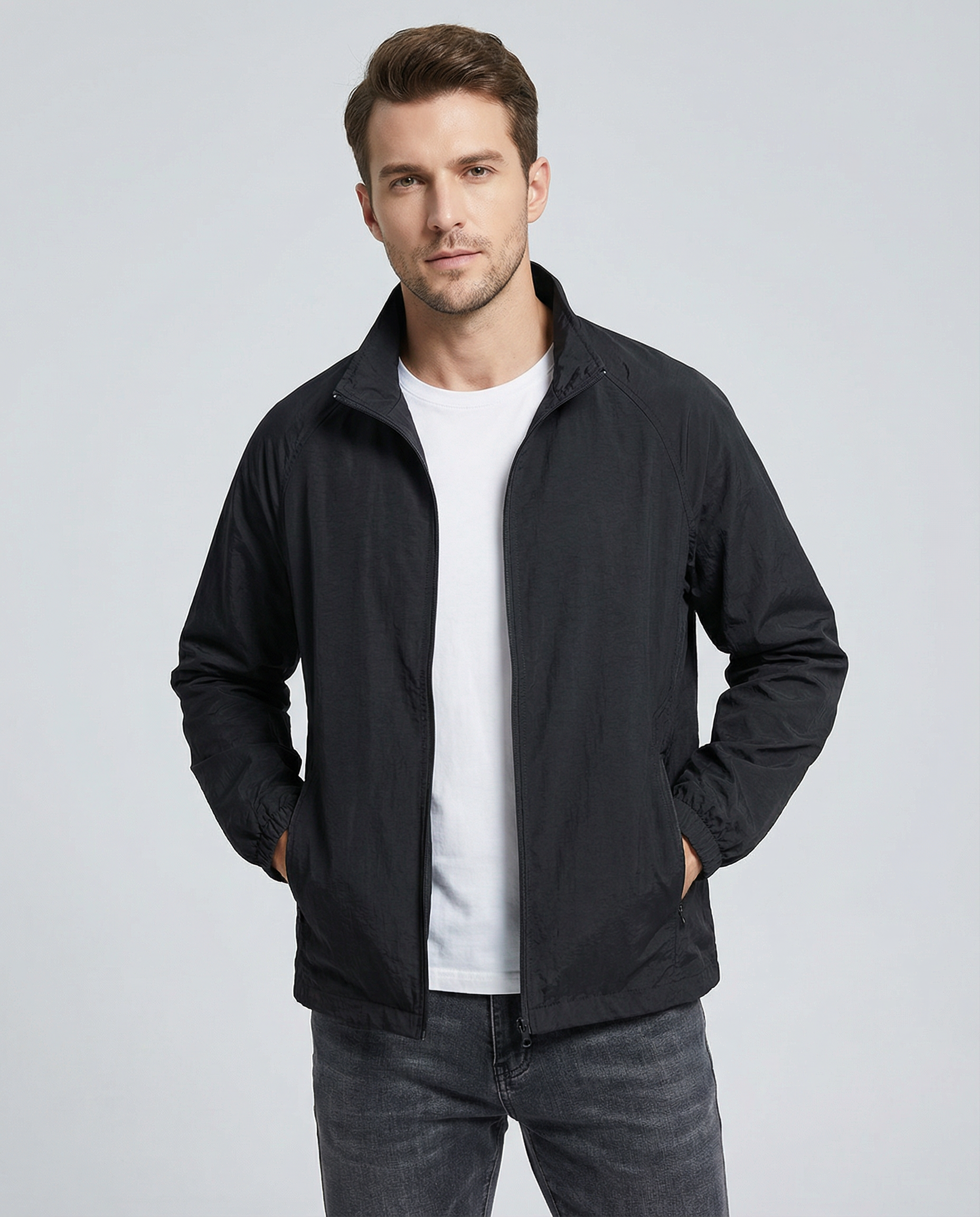 Men's Waterproof Jacket – Windproof Casual Outerwear for Spring and Autumn