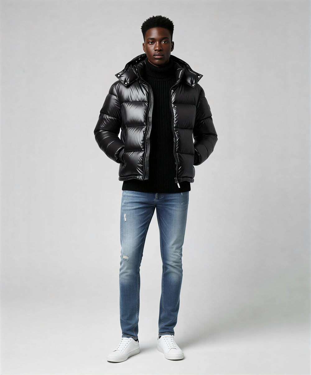 Men's Puffer Jacket – Insulated Water-Resistant Winter Style