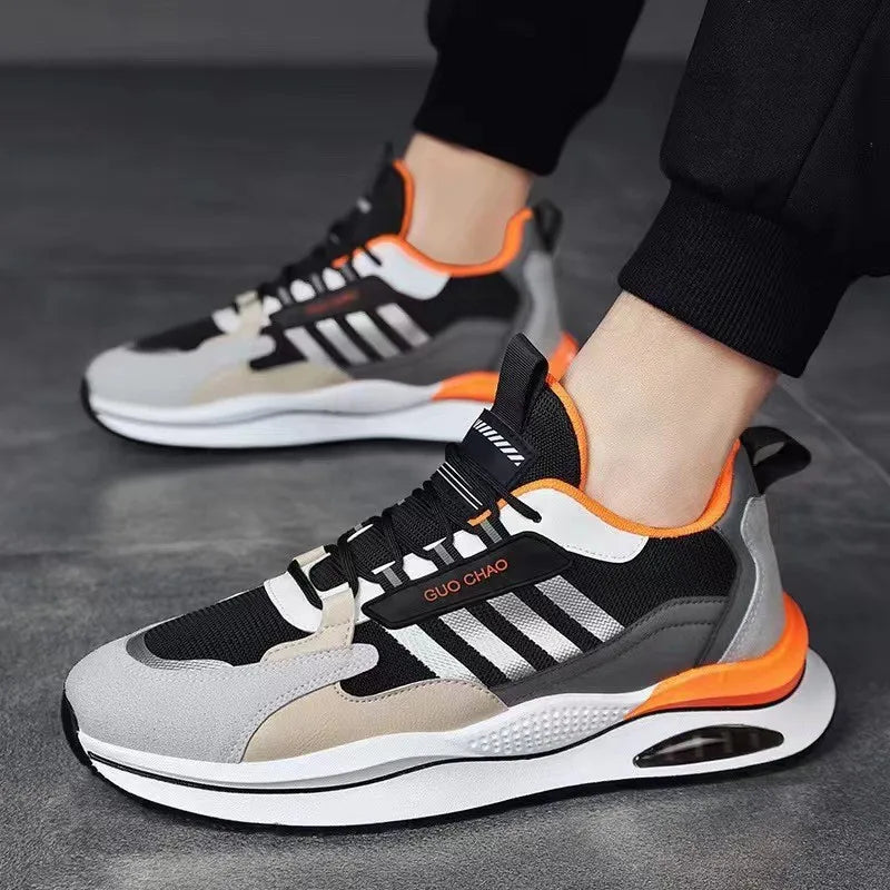 Active Men's Running Shoes – Breathable Mesh for Comfortable Outdoor Jogging — back view