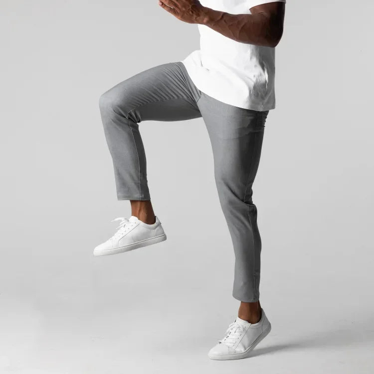 Active Slim Fit Chino Pants – Comfortable Stretch for Casual Outings — close-up