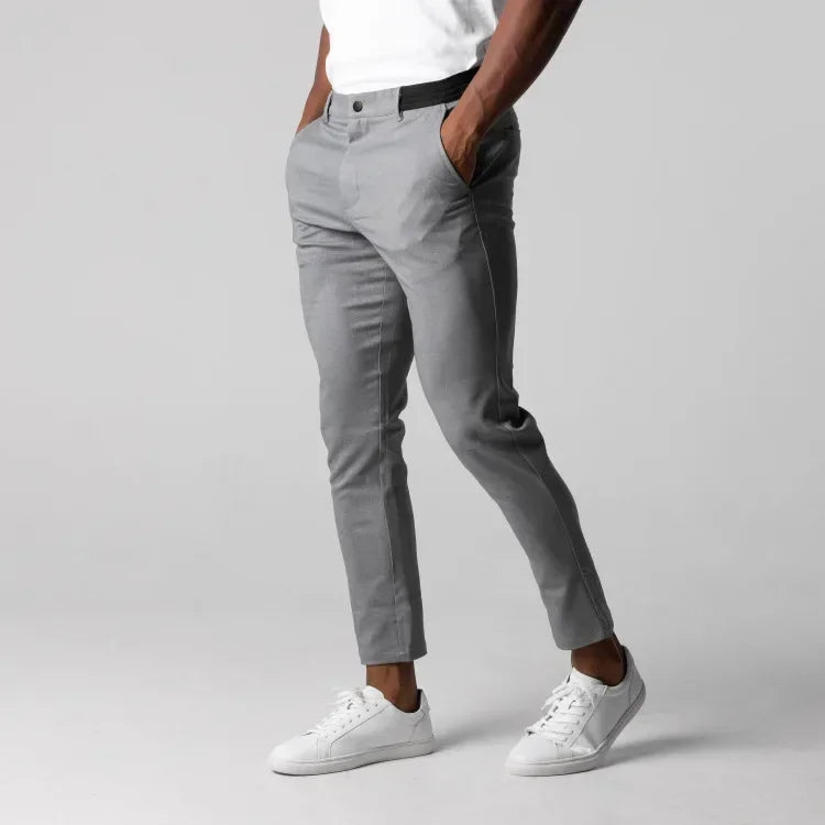 Active Slim Fit Chino Pants – Comfortable Stretch for Casual Outings — side detail
