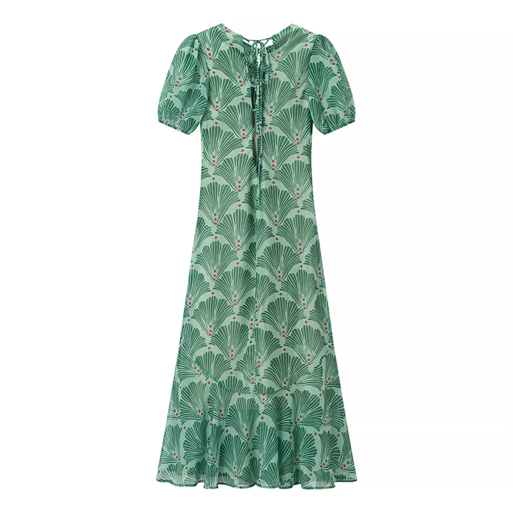 Backless Maxi Dress – Chic Hollowed-Out Design for Spring & Summer — alternative angle