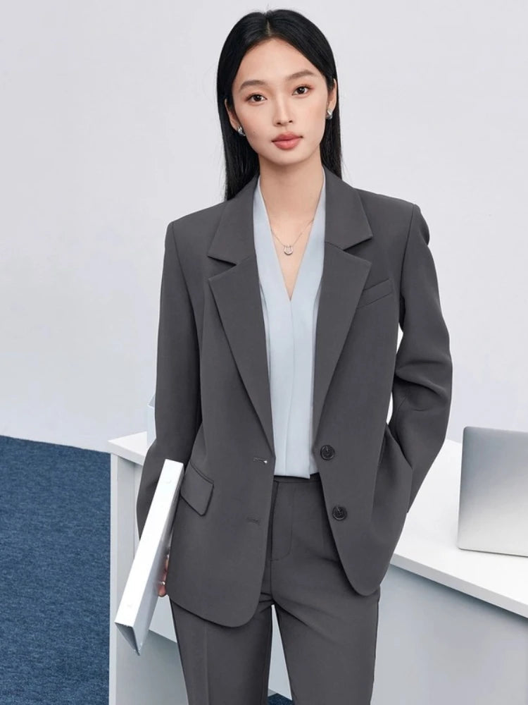 Blazer for Women – Tailored Loose Fit for Effortless Autumn Style — alternative angle