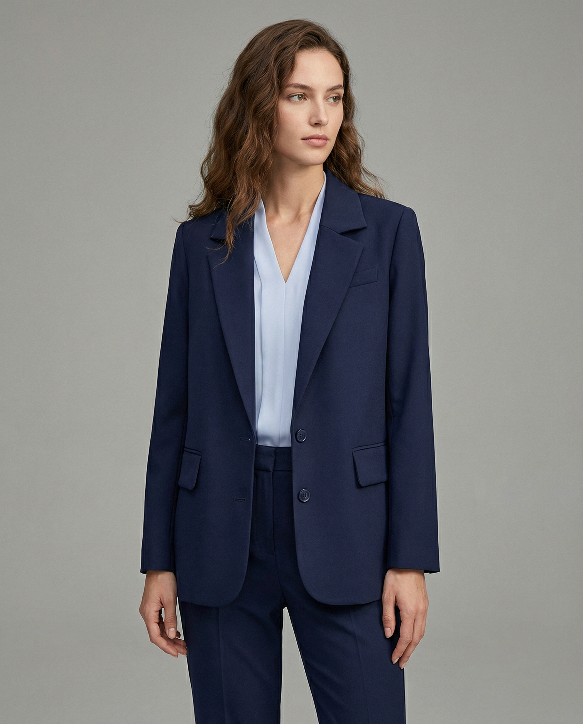 Blazer for Women – Tailored Loose Fit for Effortless Autumn Style — detail view