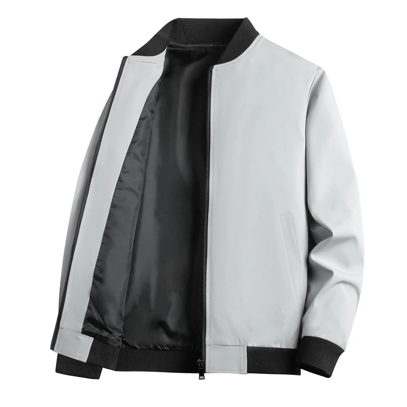 Bomber Jacket Men's Casual Outerwear – Stylish Layer for Every Season — alternative angle