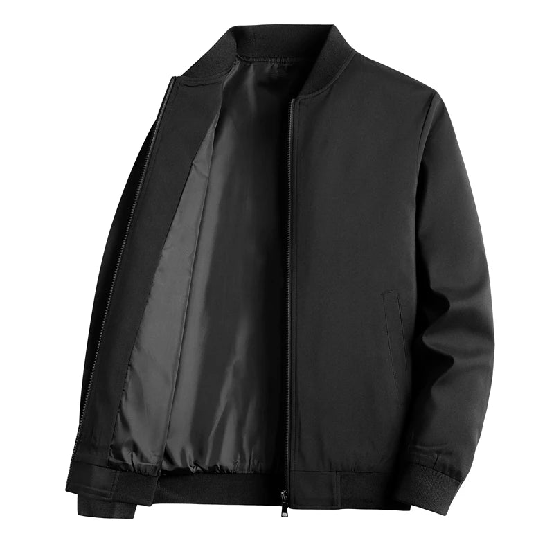 Bomber Jacket Men's Casual Outerwear – Stylish Layer for Every Season — model wearing