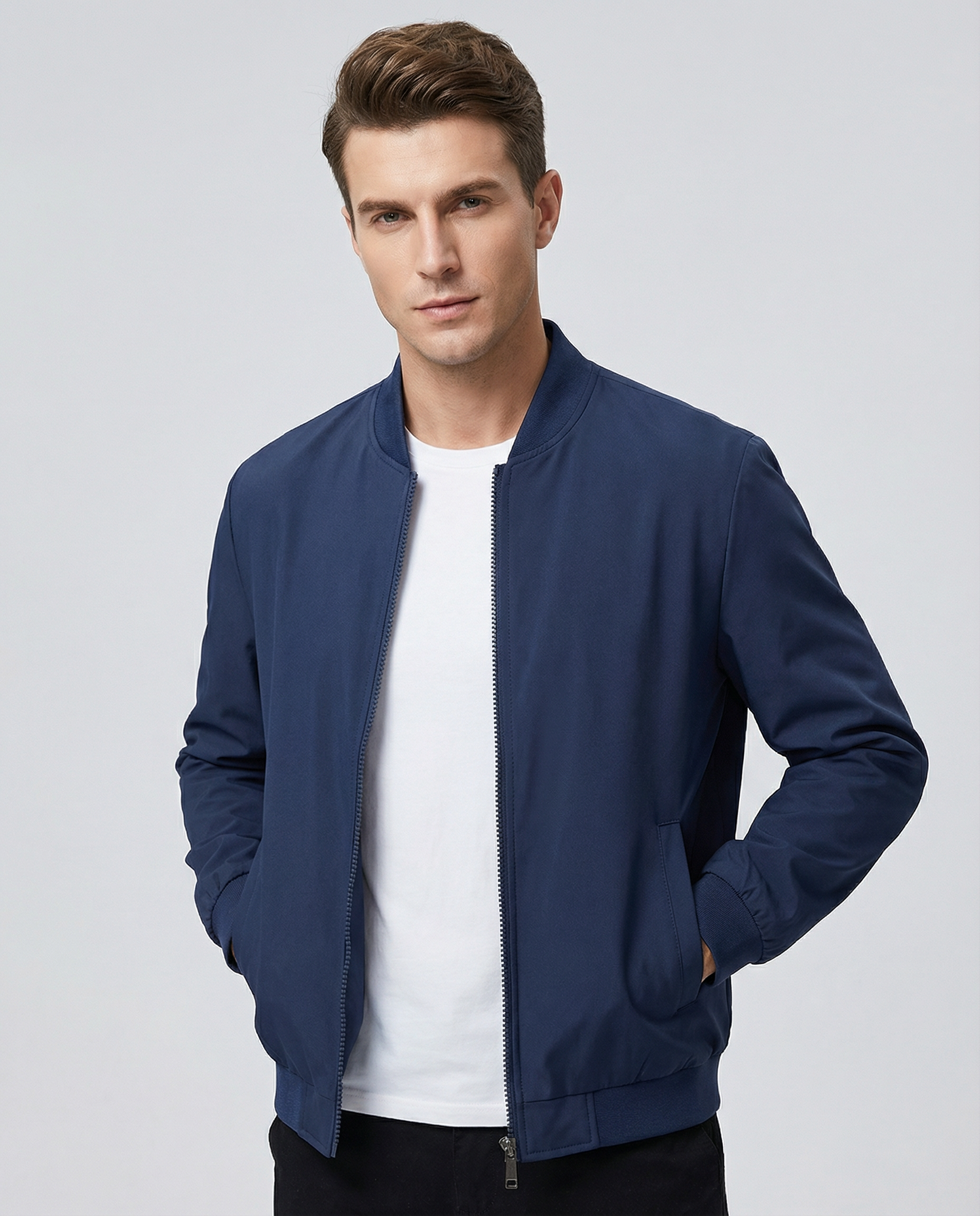 Bomber Jacket Men's Casual Outerwear – Stylish Layer for Every Season — side view