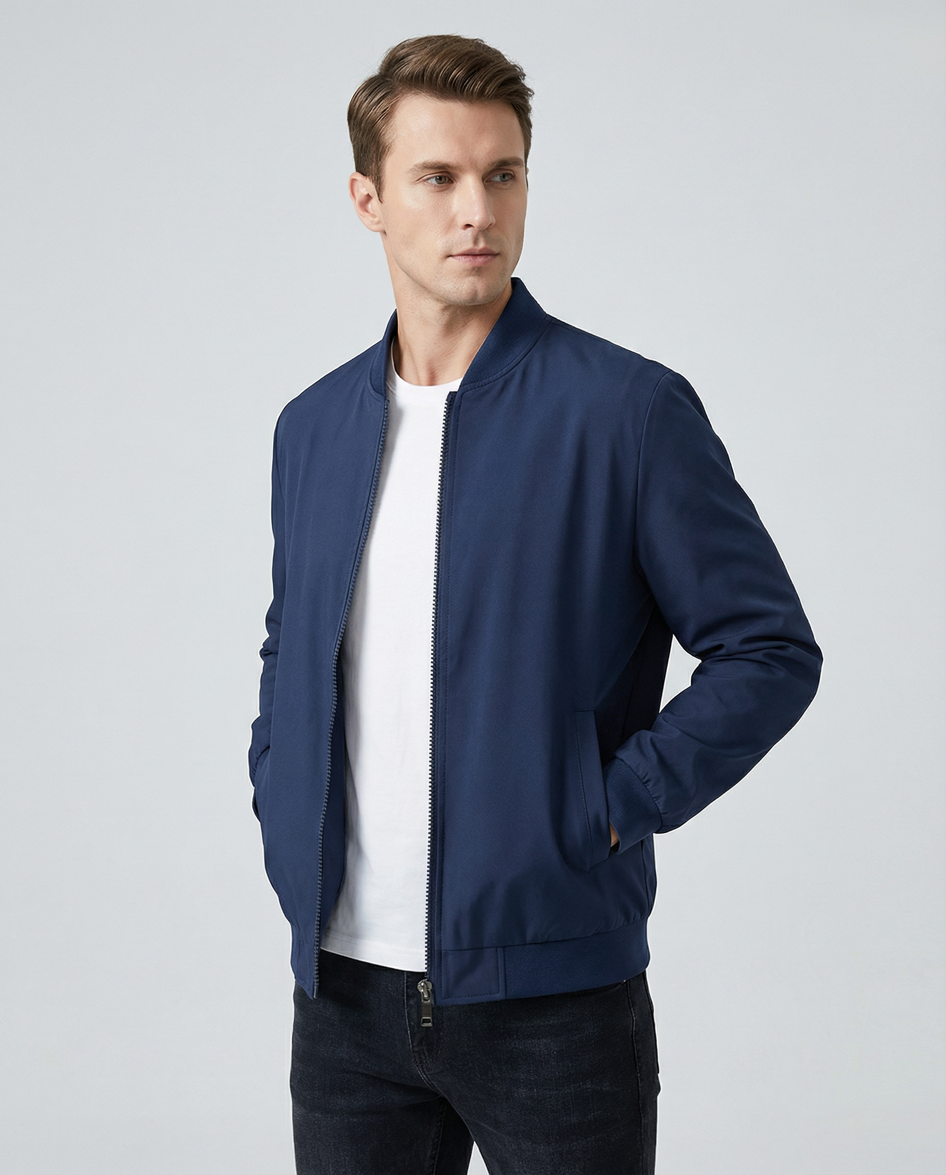 Bomber Jacket Men's Casual Outerwear – Stylish Layer for Every Season