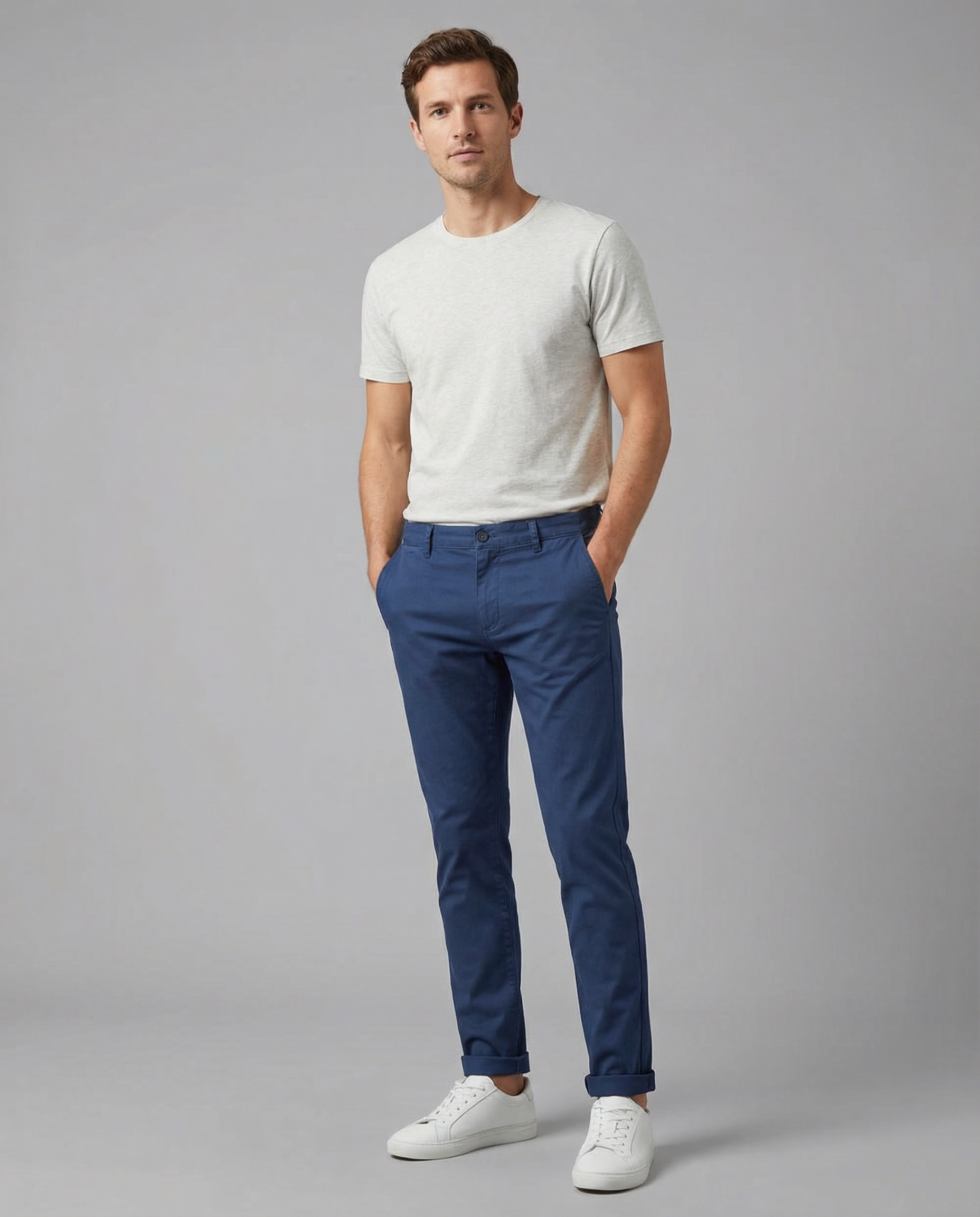 Casual Chinos – Slim Fit Cotton Trousers for Men, Perfect for Casual and Semi-Formal Occasions — alternative angle