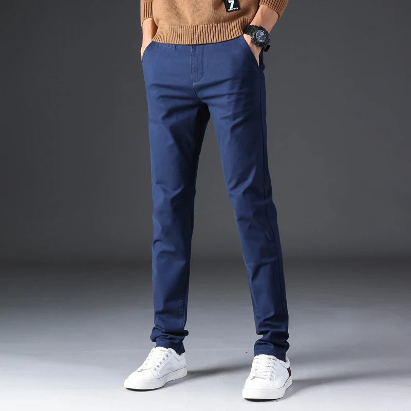 Casual Chinos – Slim Fit Cotton Trousers for Men, Perfect for Casual and Semi-Formal Occasions — detail view