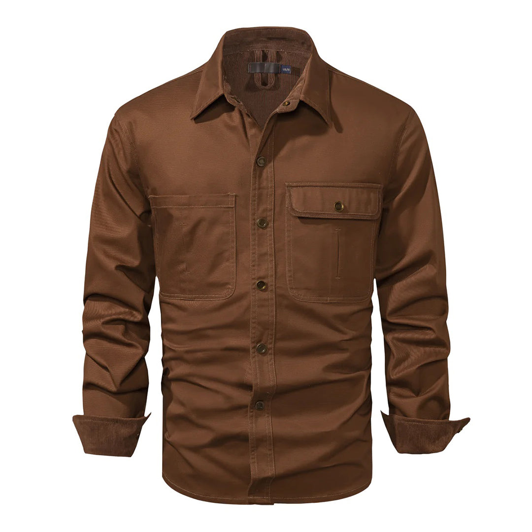 Casual Trendy Long Sleeve Shirt for Men — alternative angle