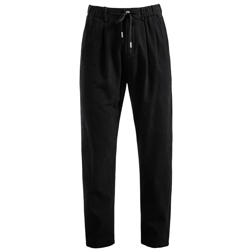 Casual Trousers – Lightweight Breathable Linen Pants — styling detail
