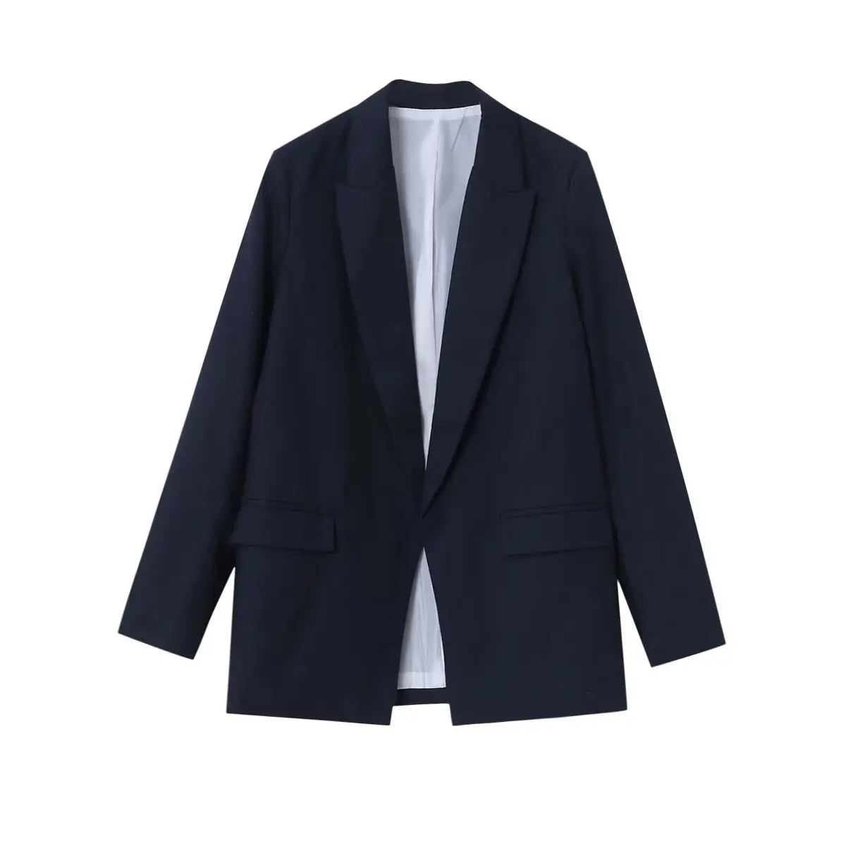 Charmchant Oversized Blazer – Chic Linen Layering Piece — fit overview