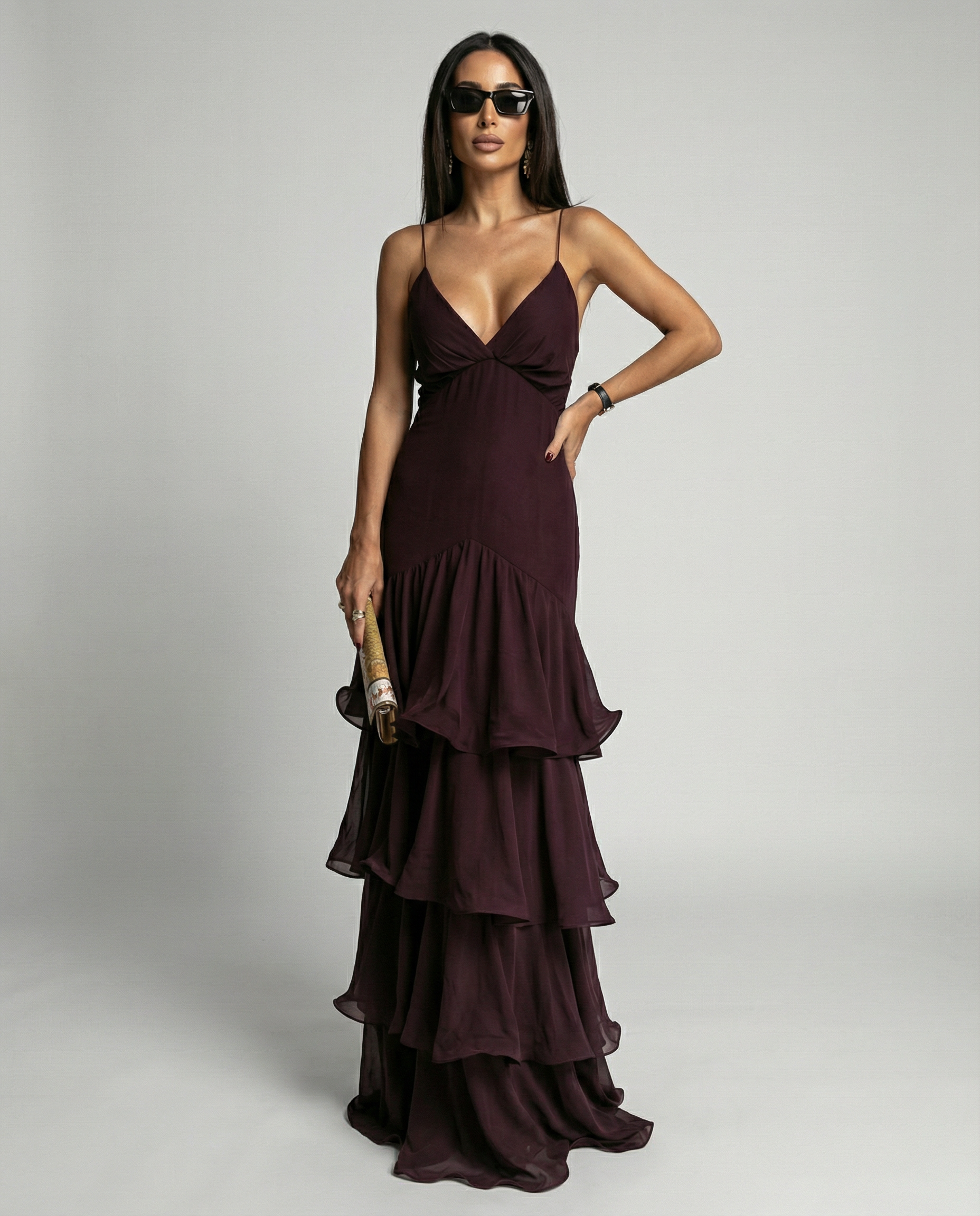 Chic Ruffle Sling Dress – Elegant Backless Summer Party Outfit