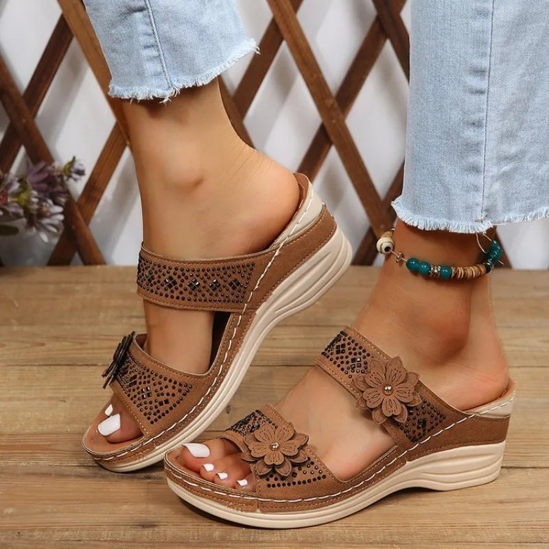 Chic Wedge Sandals for Women – Stylish Open Toe Design for All-Day Comfort