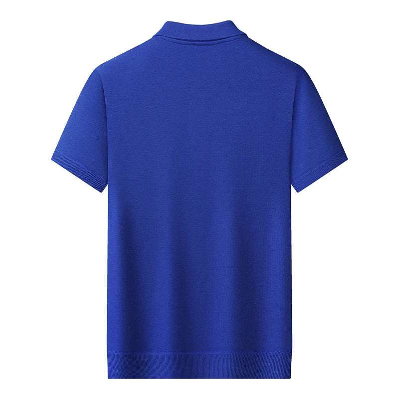 Classic Men's Polo Shirt – Comfortable Knit for Casual Golf Days — side view