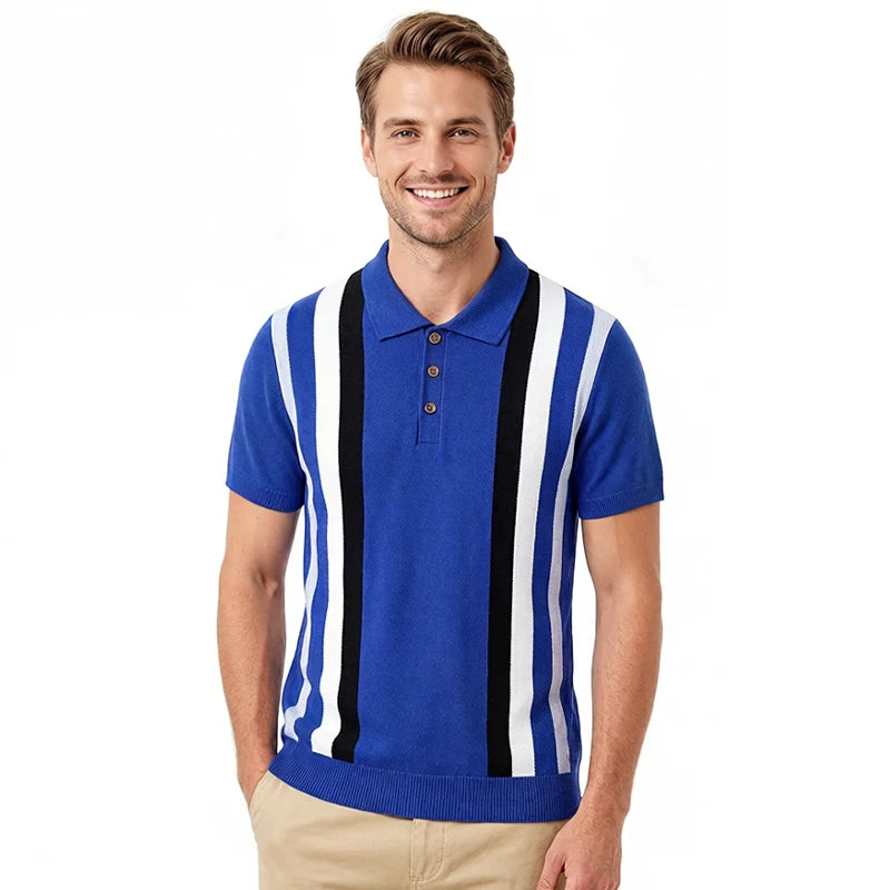 Classic Men's Polo Shirt – Comfortable Knit for Casual Golf Days