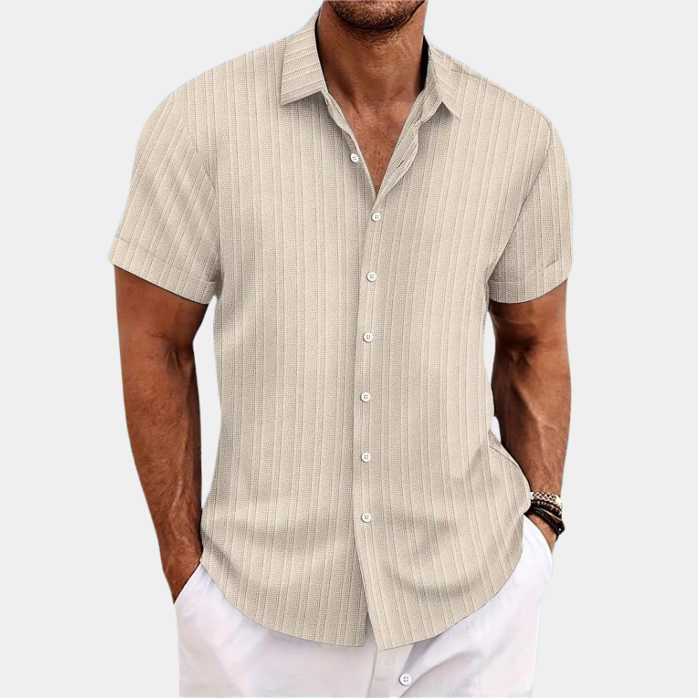 Comfortable Classic Casual Shirt for Men — model wearing