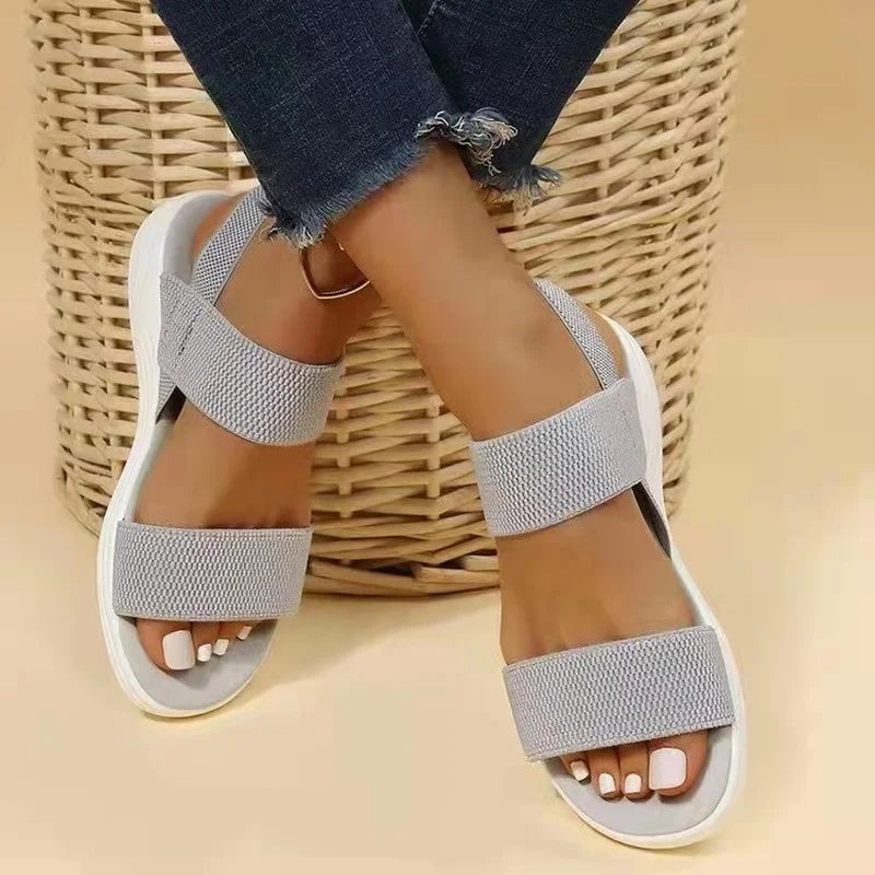 Elegant Orthopedic Sandals for Women – Comfortable Open Toe Design for All-Day Wear — back view
