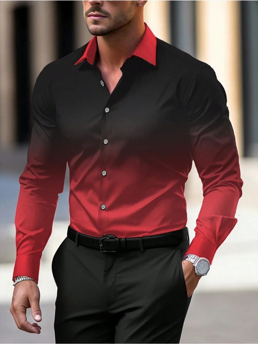 Gradient Colour Fade Casual Shirt for Men