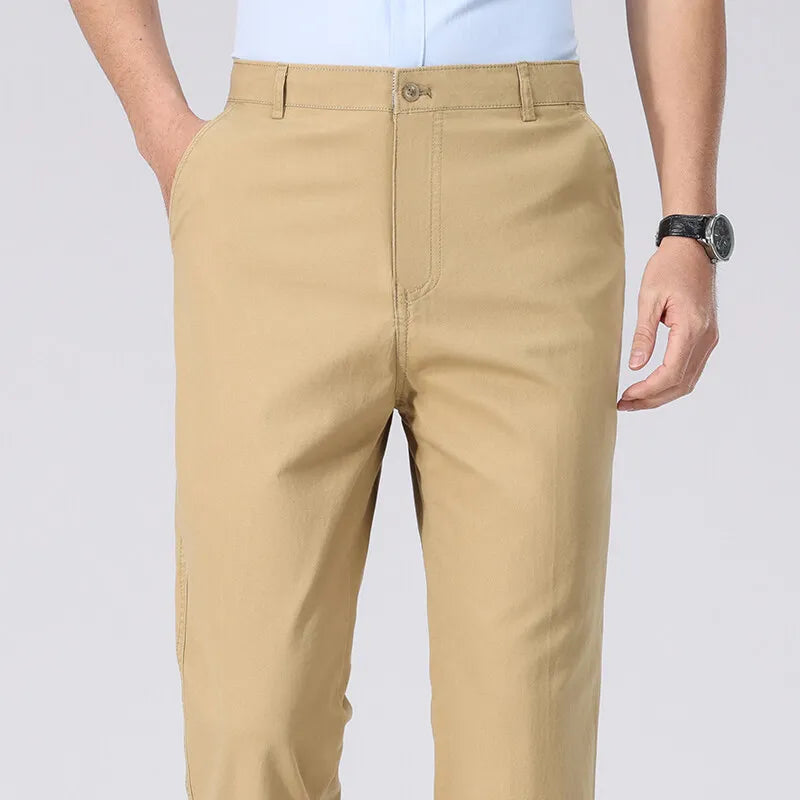Khaki Pants – Lightweight Casual Trousers for All Seasons — detail view