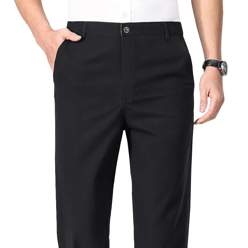 Khaki Pants – Lightweight Casual Trousers for All Seasons — model wearing