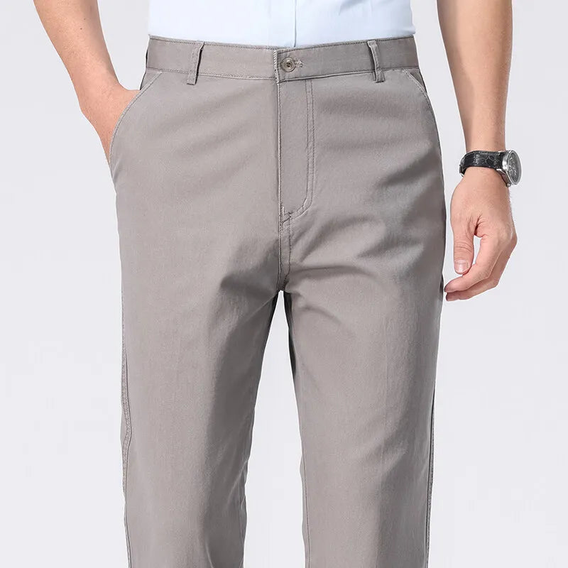 Khaki Pants – Lightweight Casual Trousers for All Seasons — side detail
