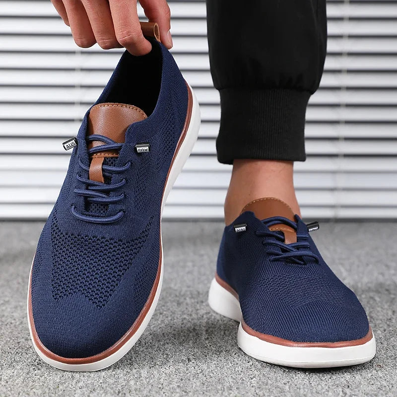 Knitted Men's Walking Shoes – Lightweight Comfort for Daily Adventures