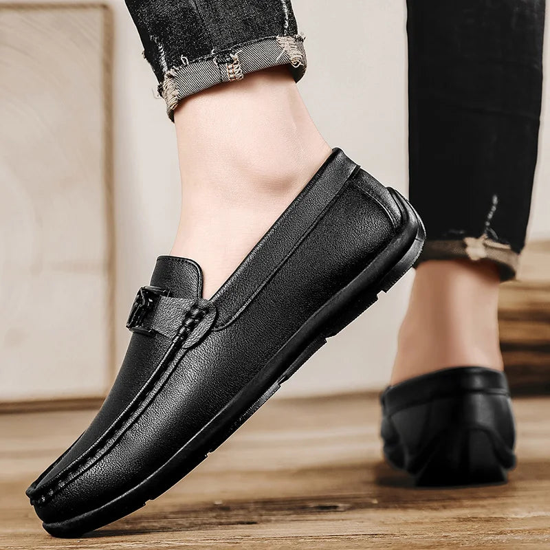 Leisure Walk Loafers – Lightweight Casual Slip-On Shoes for Everyday Comfort — back view