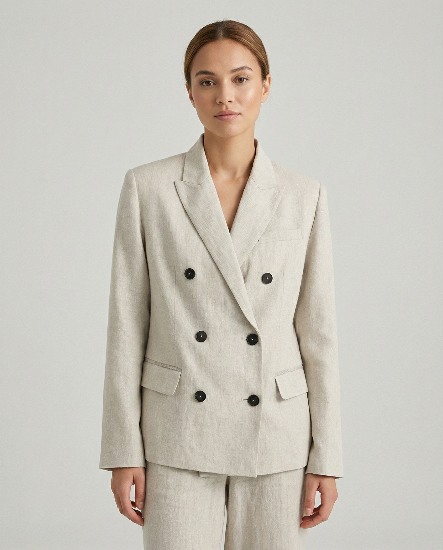 Linen Blazer – Chic Breathable Summer Outerwear — side view