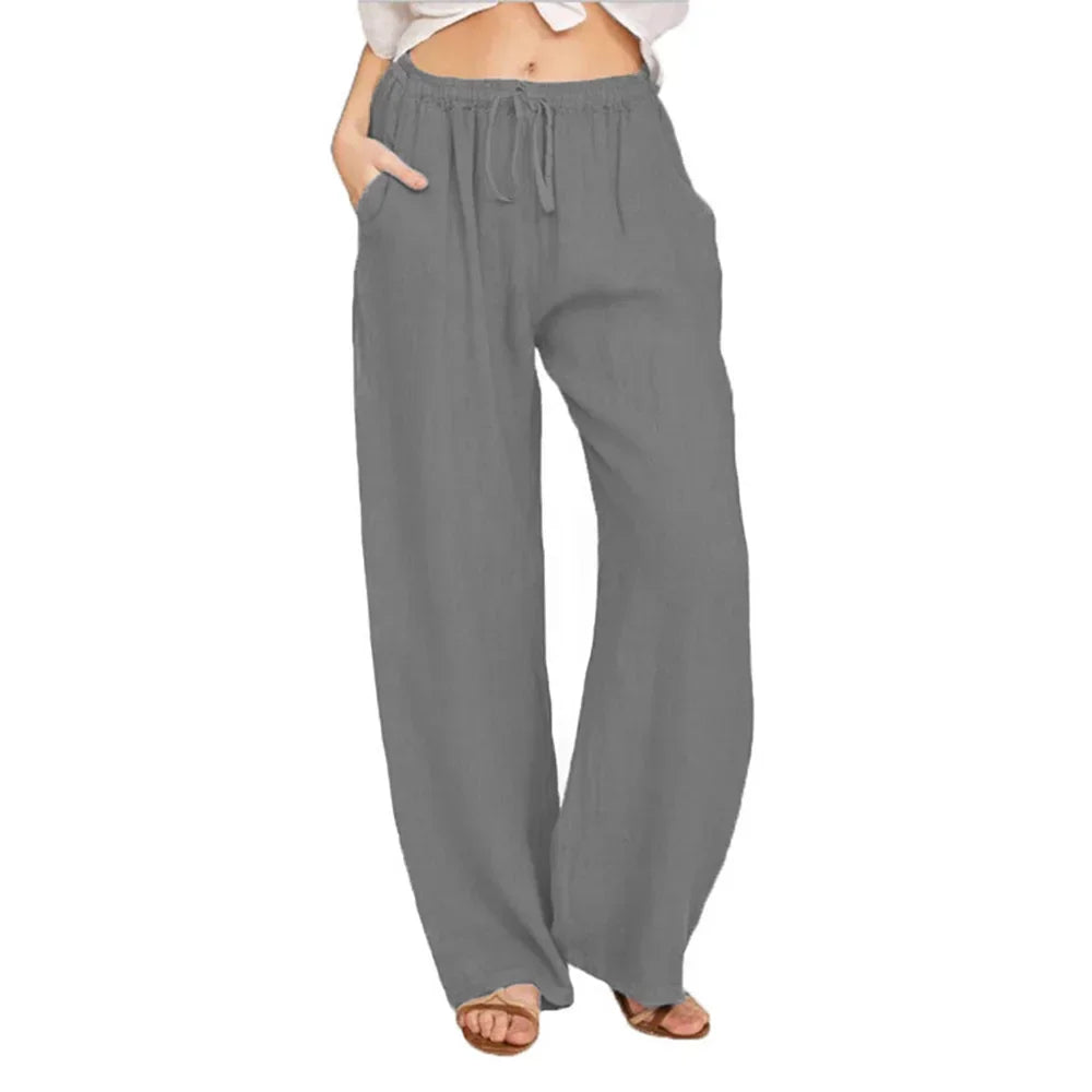 Linen Pants – Comfortable Loose Fit for Casual Summer Style — detail view