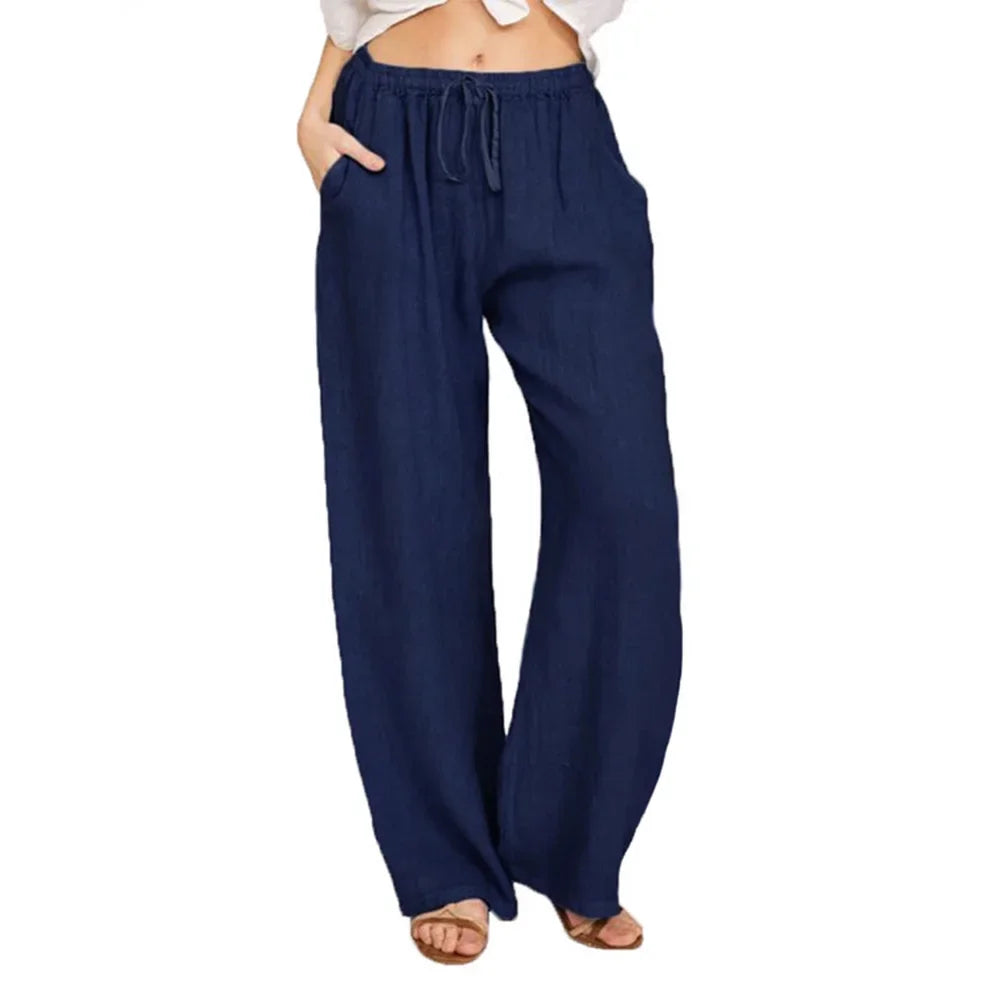 Linen Pants – Comfortable Loose Fit for Casual Summer Style — fit overview