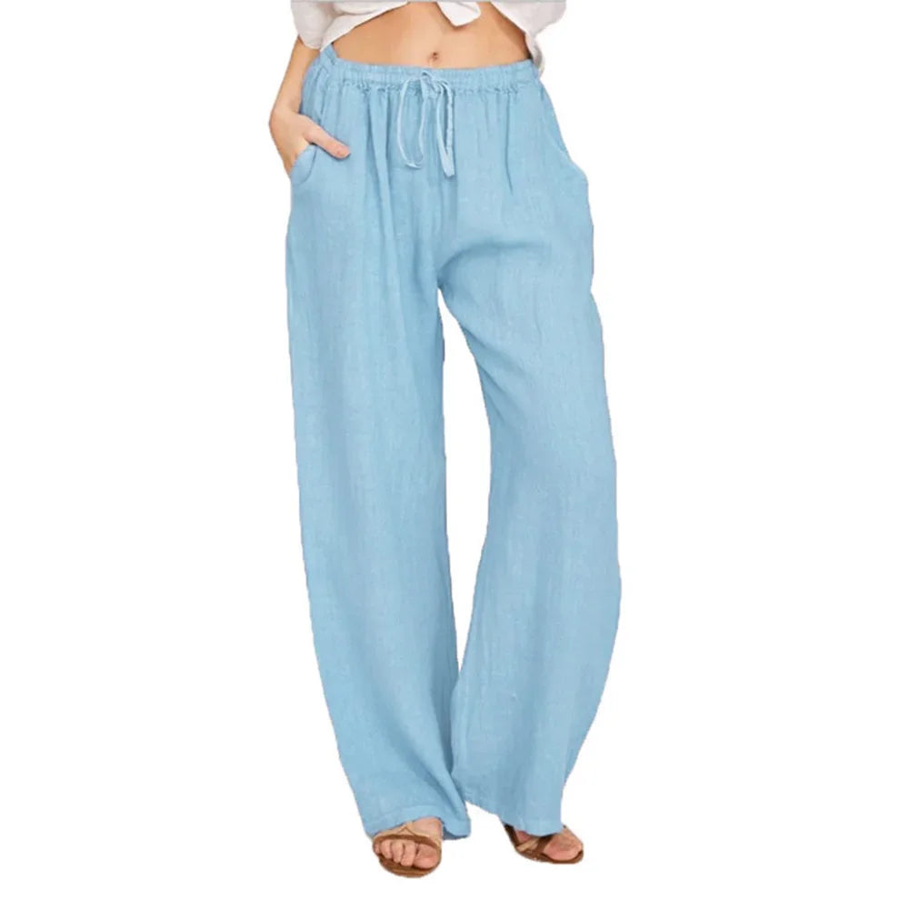 Linen Pants – Comfortable Loose Fit for Casual Summer Style — styling detail
