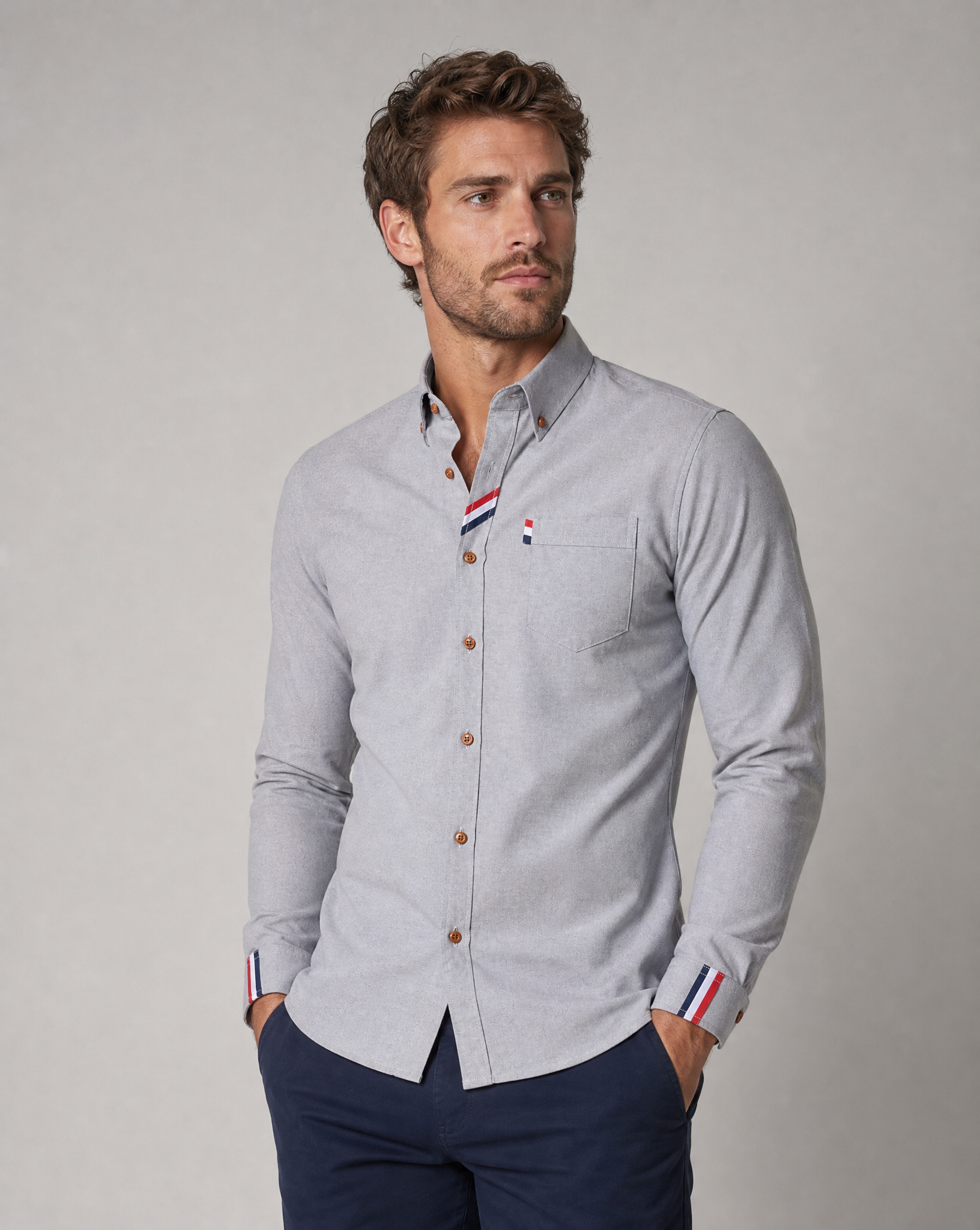 Long Sleeve Classic Style Shirt for Men
