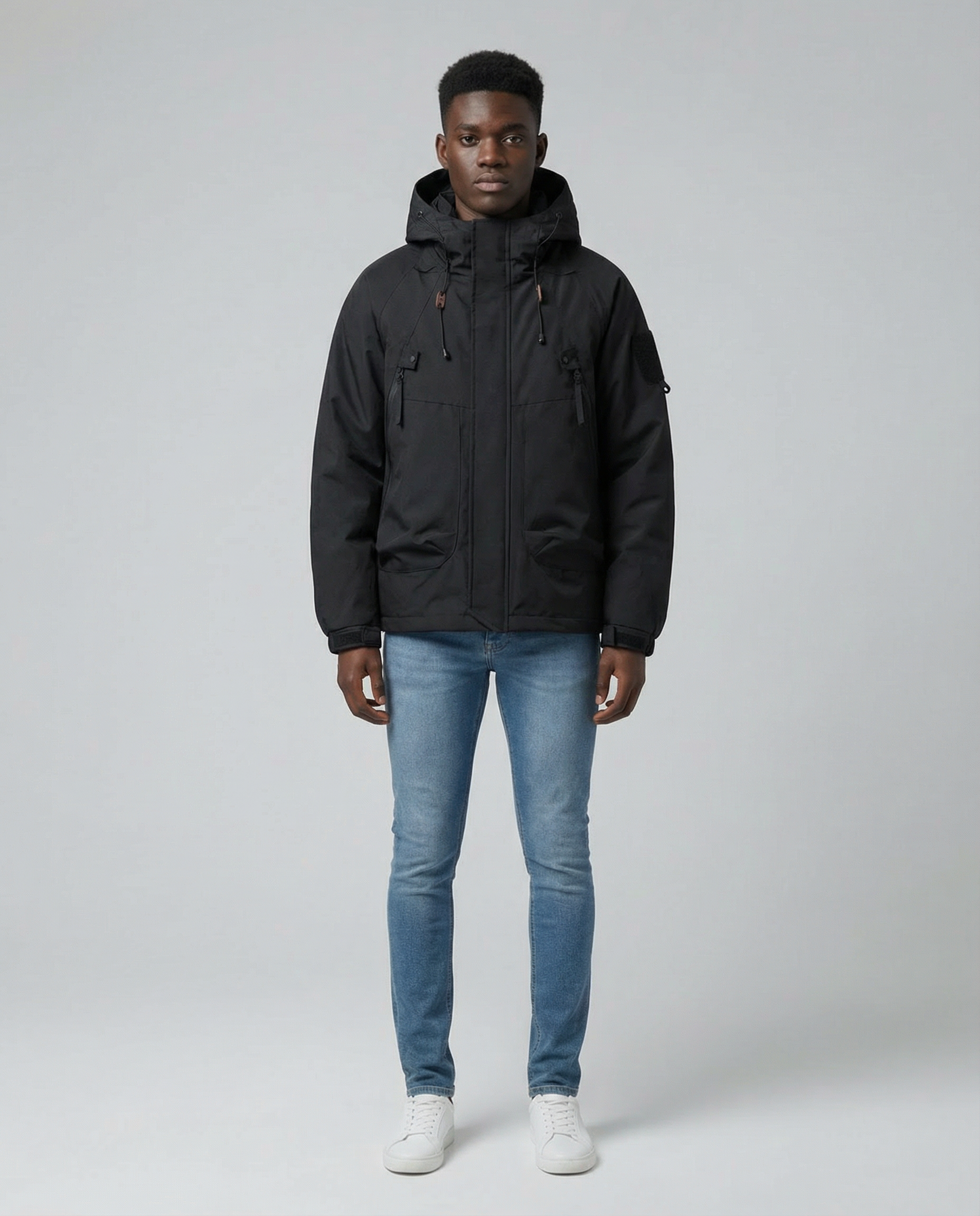 Men's Lightweight Waterproof Spring Jacket with Hood – Urban Fit