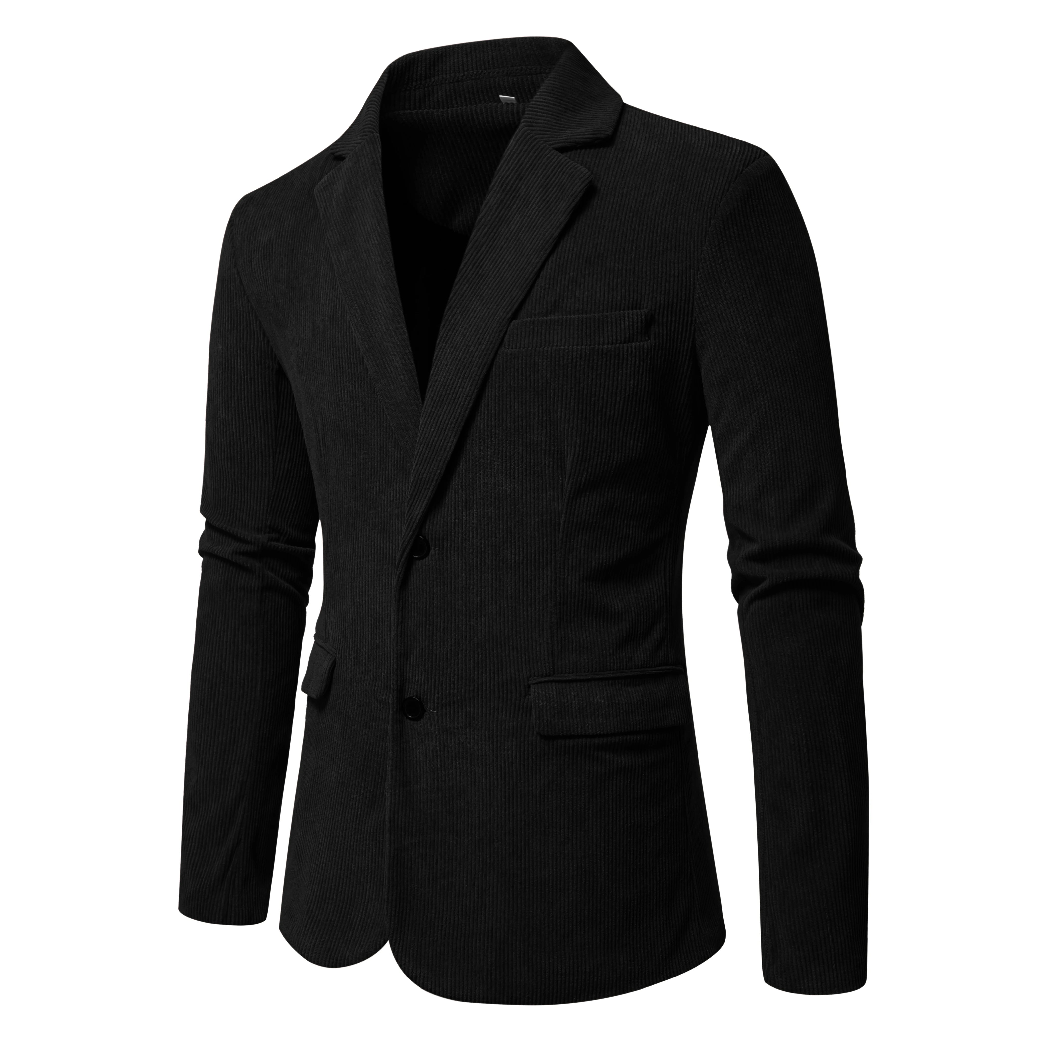 Men's Blazer Jacket – Stylish Casual Design with Pockets — back view