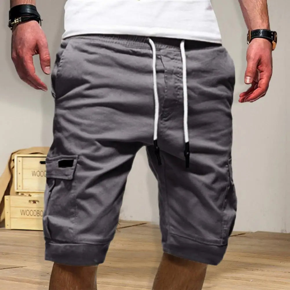 Men's Cargo Shorts – Comfortable Multi-Pocket Design for Active Lifestyle — back view