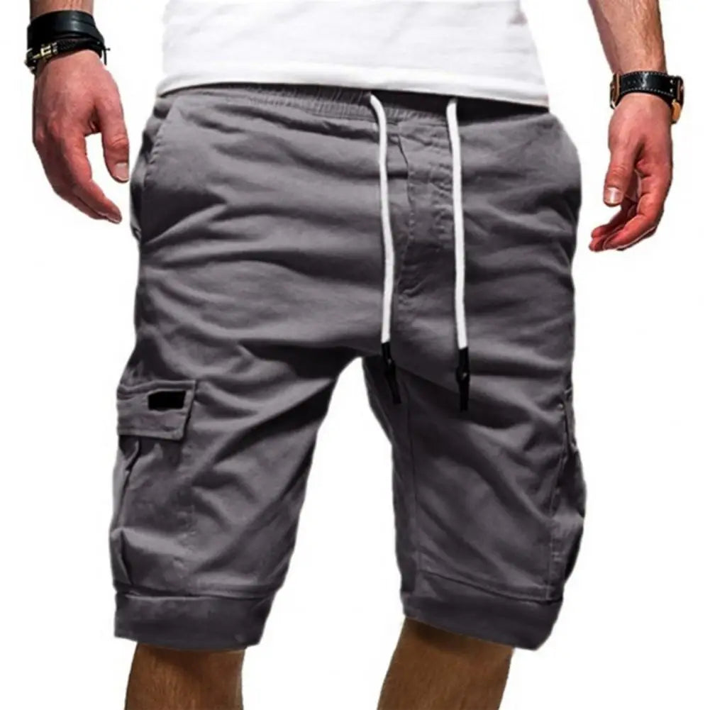 Men's Cargo Shorts – Comfortable Multi-Pocket Design for Active Lifestyle — model wearing