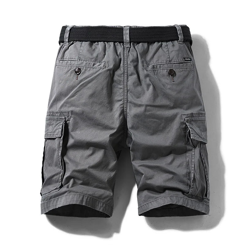 Men's Cargo Shorts – Multi-Pocket Design for Versatile Comfort — back view