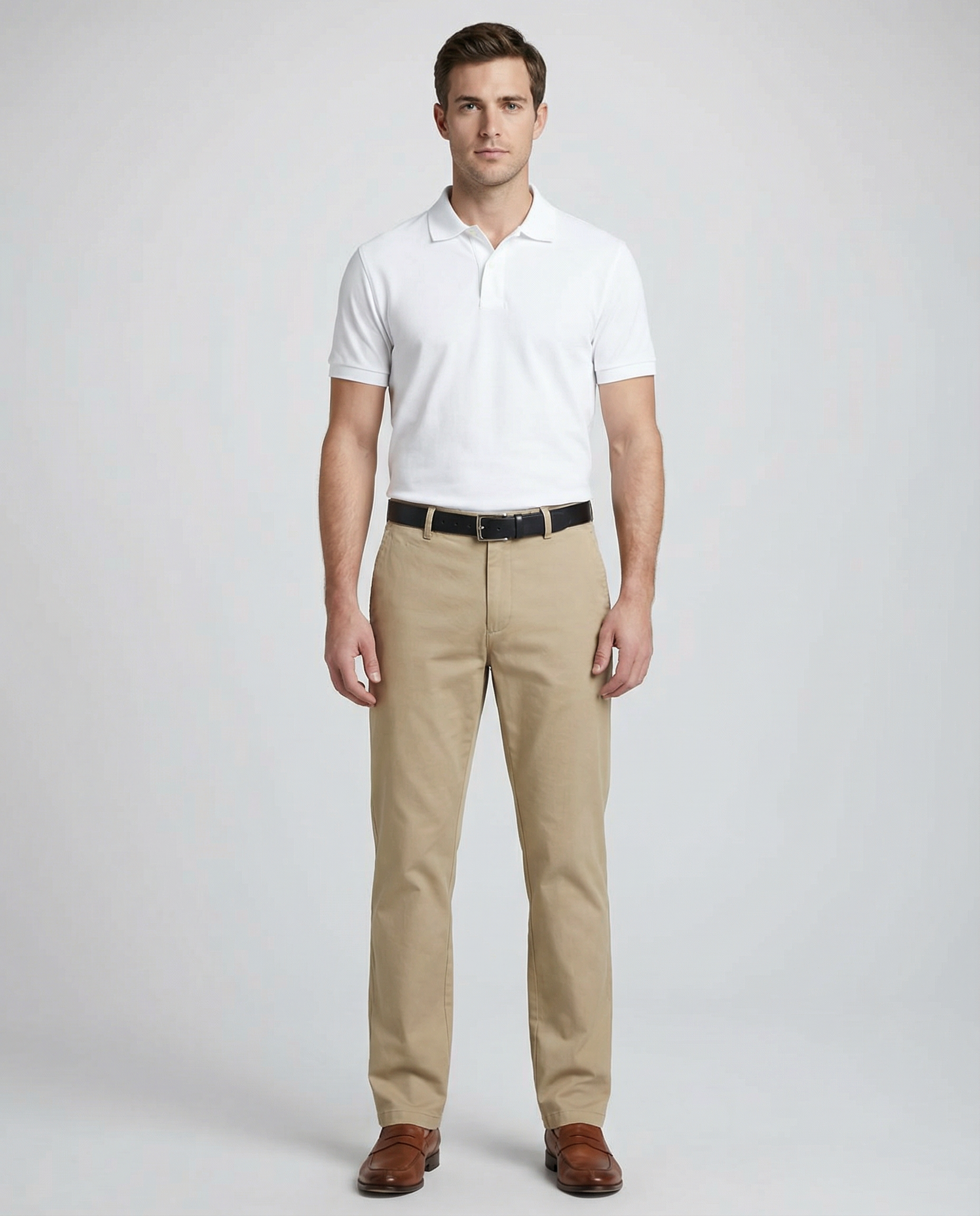 Men's Casual Chinos – Breathable Cotton Comfort for Everyday Wear — back view
