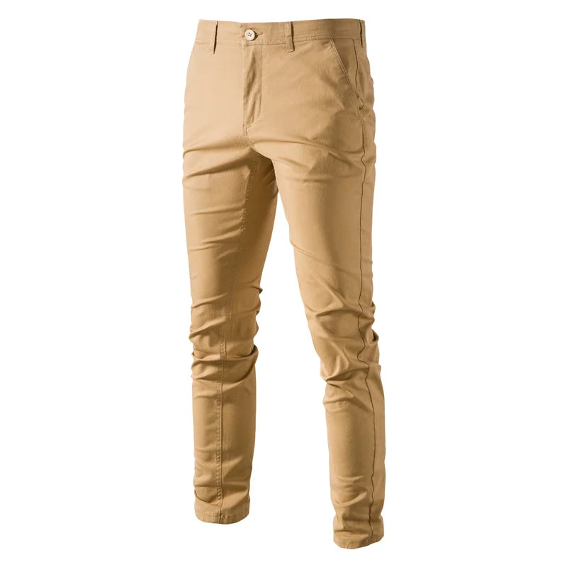 Men's Casual Chinos – Slim Fit Cotton Trousers for Versatile Everyday Wear — alternative angle