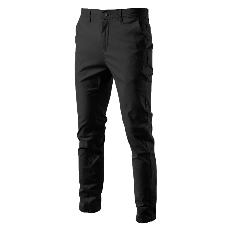 Men's Casual Chinos – Slim Fit Cotton Trousers for Versatile Everyday Wear — styling detail