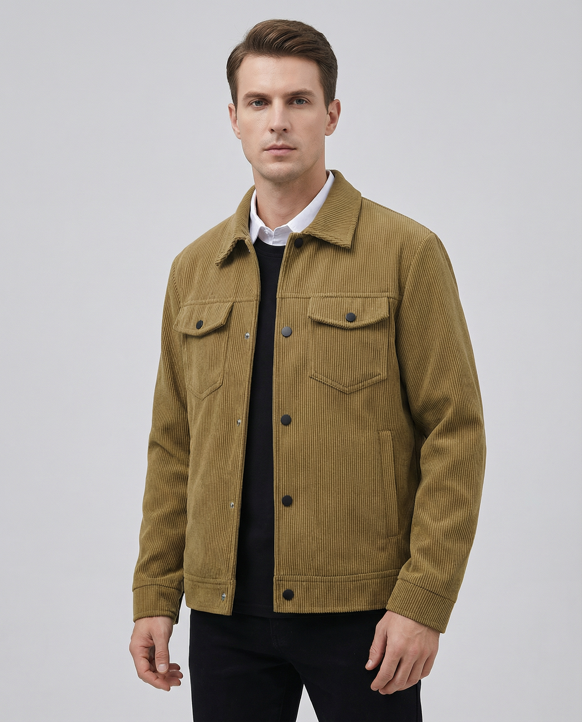 Men's Casual Corduroy Jacket – Stylish Versatile Outerwear for All Seasons
