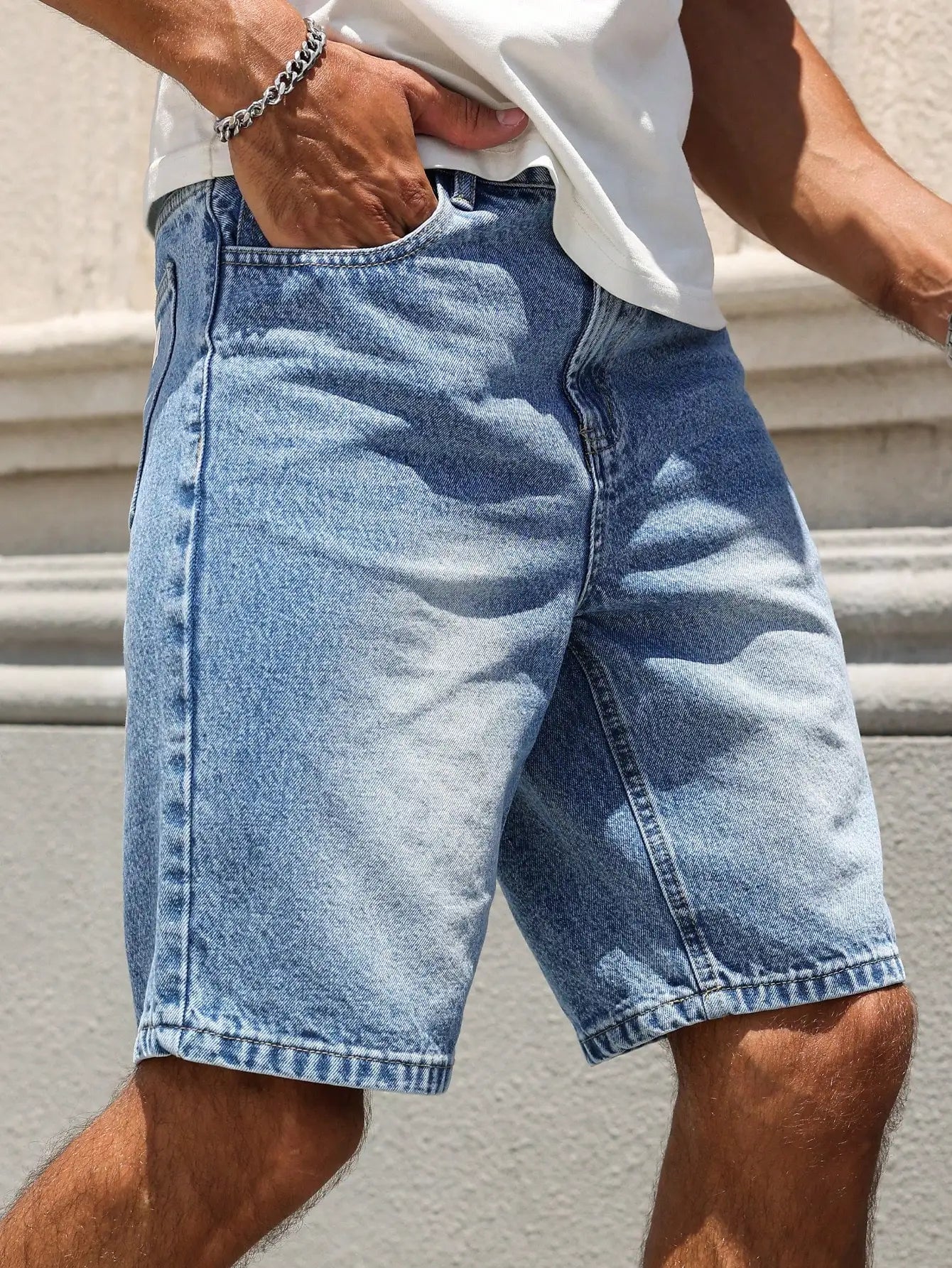 Men's Casual Denim Shorts – Relaxed Fit with Vintage Charm