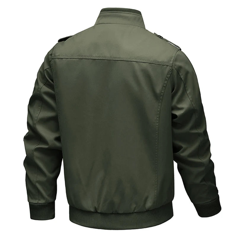 Men's Casual Jacket – Windproof Tactical Design for Outdoor Adventures — alternative angle