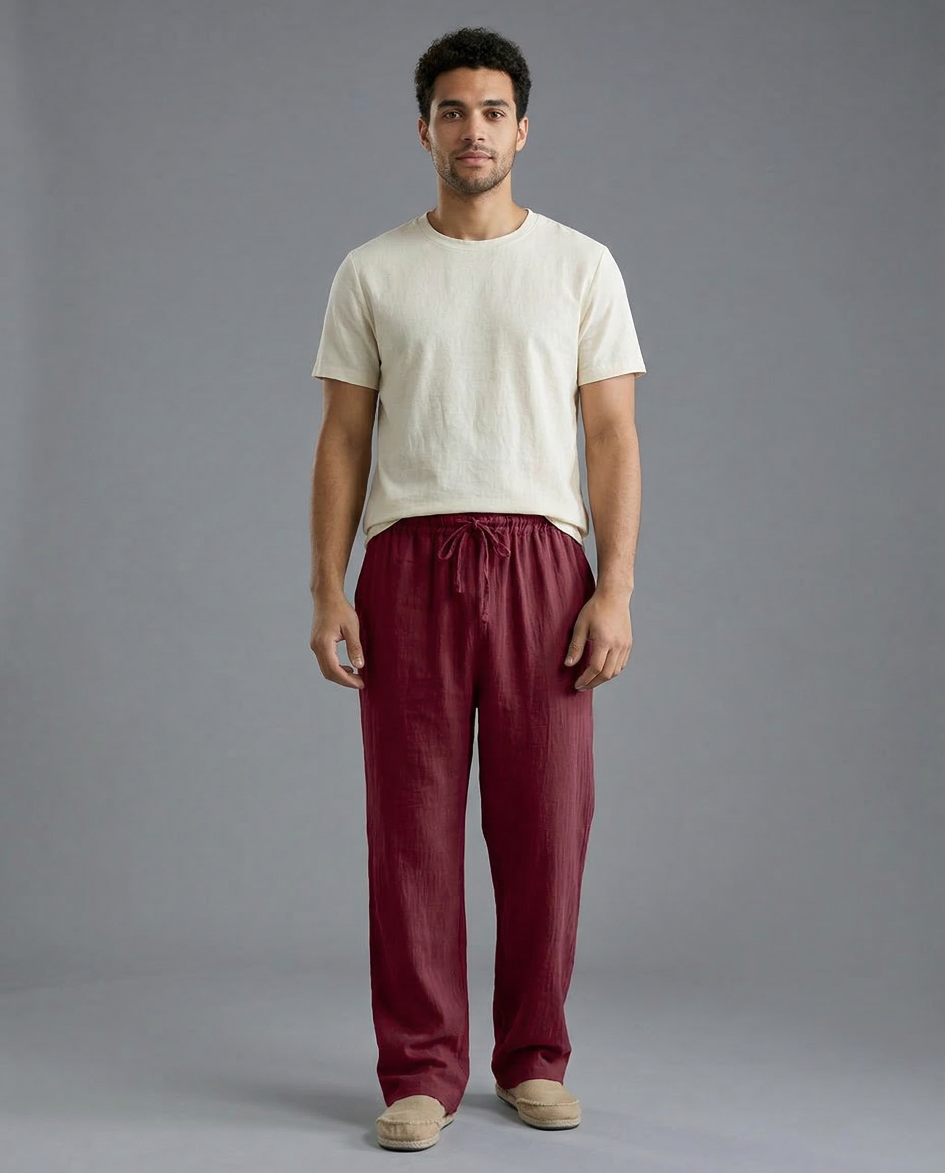 Men's Casual Linen Pants – Breathable Summer Comfort