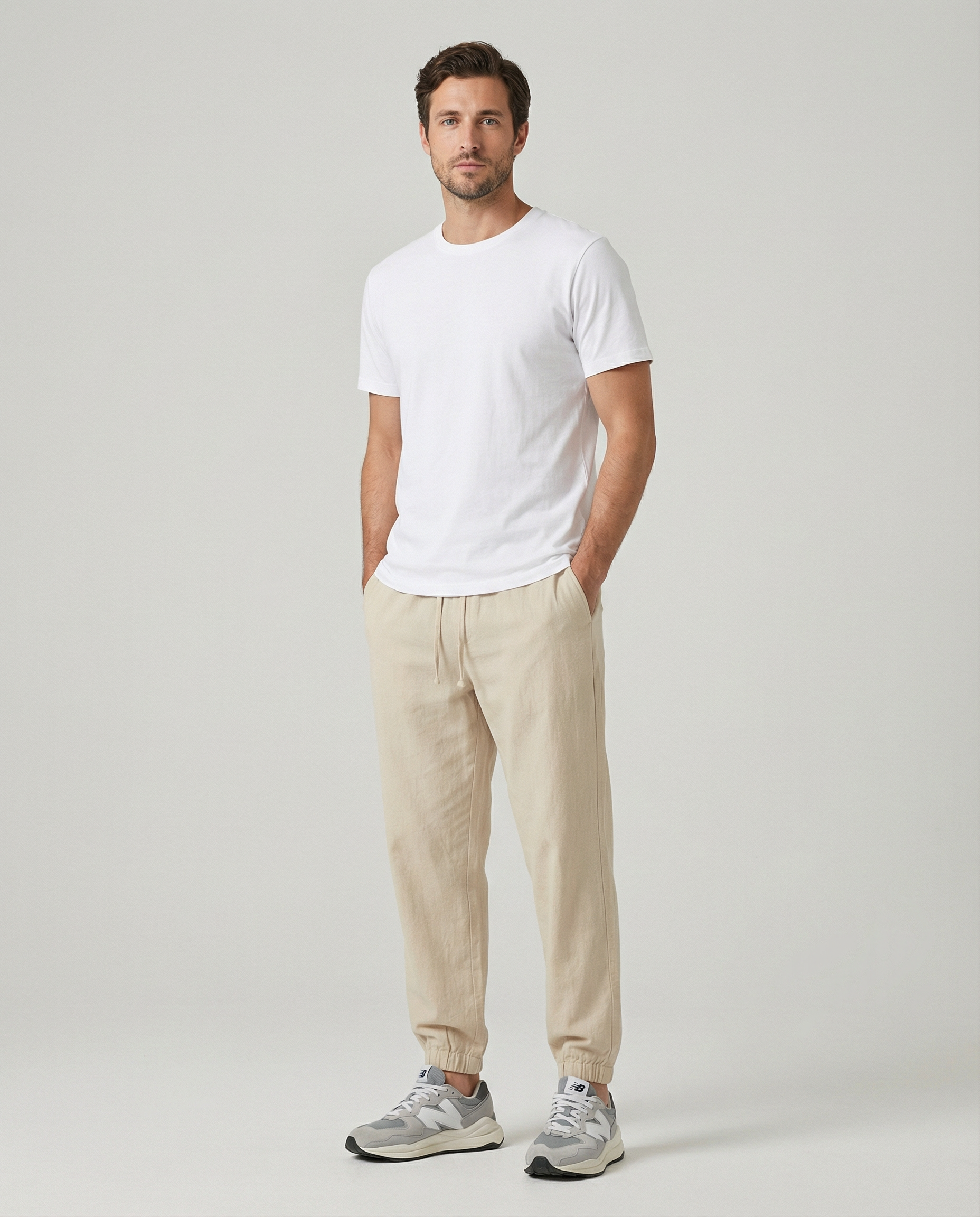 Men's Casual Linen Pants – Lightweight Summer Comfort — detail view