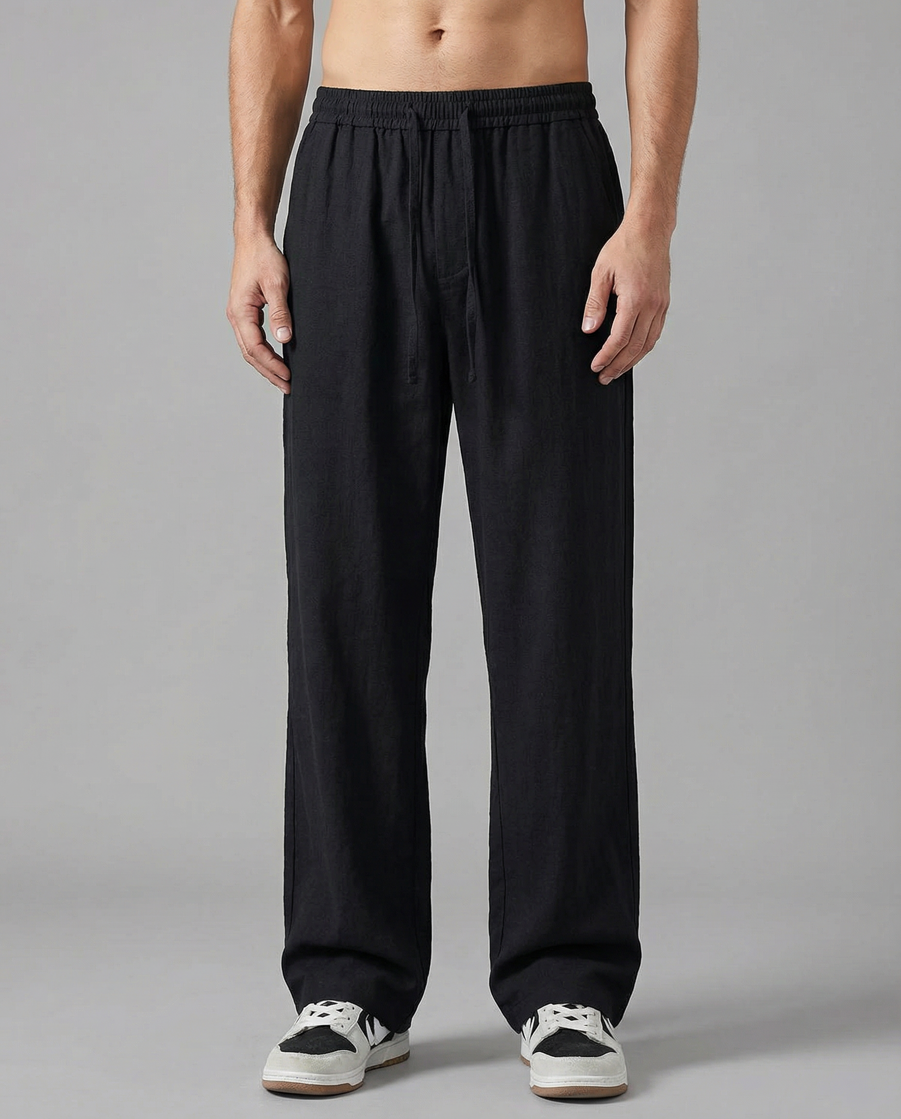 Men's Casual Pants – Breathable Wide Leg Joggers — side view