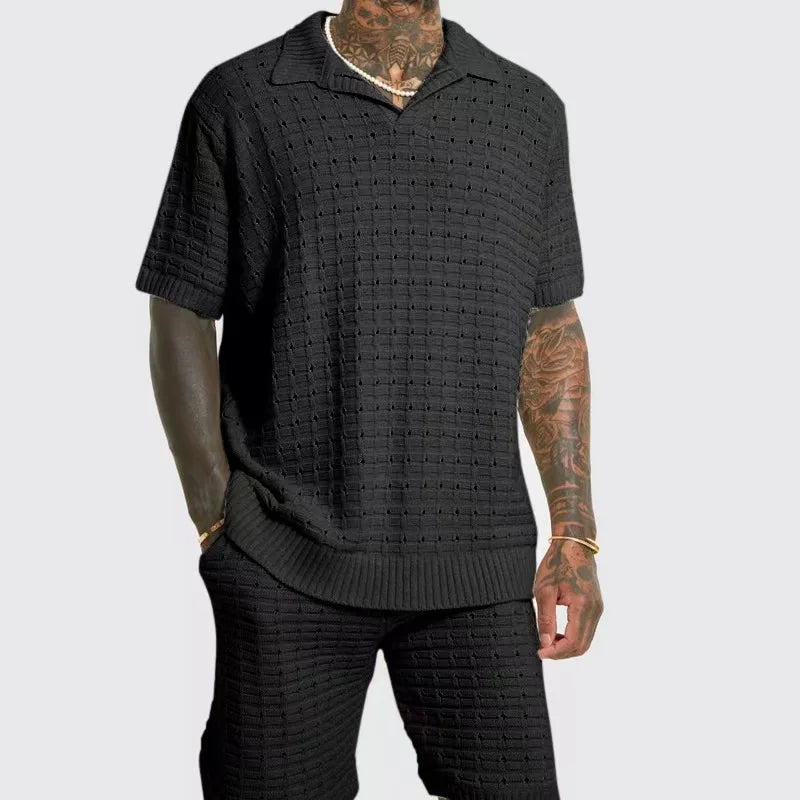 Men's Casual Polo Shirt – Breathable Fit for Warm Spring & Summer Days — side view